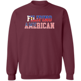 Filipino American Flags Unisex Crewneck Pullover Sweatshirt